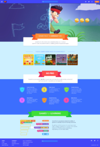 Gamefroot Landing Page and Blog Page Design